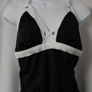 Ladies Sonoma Life + Style One Piece Swimsuit White & Black Pick Size